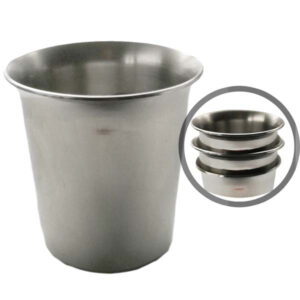 Teräksinen 4 cl Pinottava Shottilasi