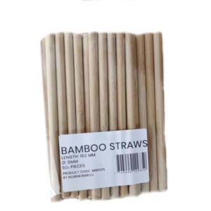 Täydelliset Bambu Pillit 8x150mm, 50 kpl